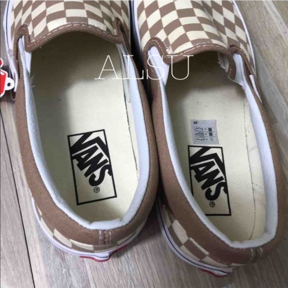 VANS Classic SlipOn Tger’s Checkerboard ChocolateW - Picture 6 of 8